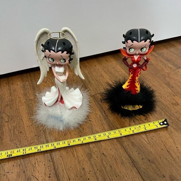 Betty boop angel and devil bobble heads figurine statue - Picture 10 of 11